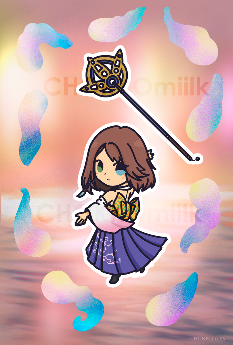 Yuna Sending Sticker Sheet
