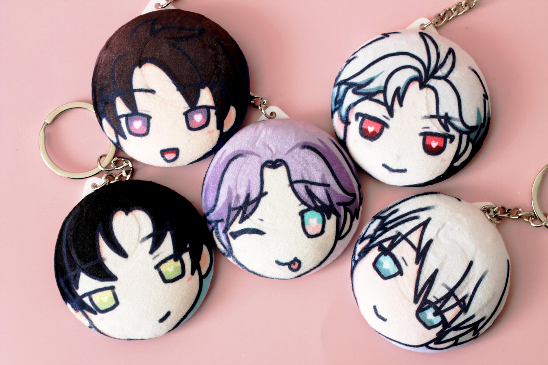 Plush Mirror-Back Keychains. LADS. Plush Mirror-Back Keychains. LADS.
